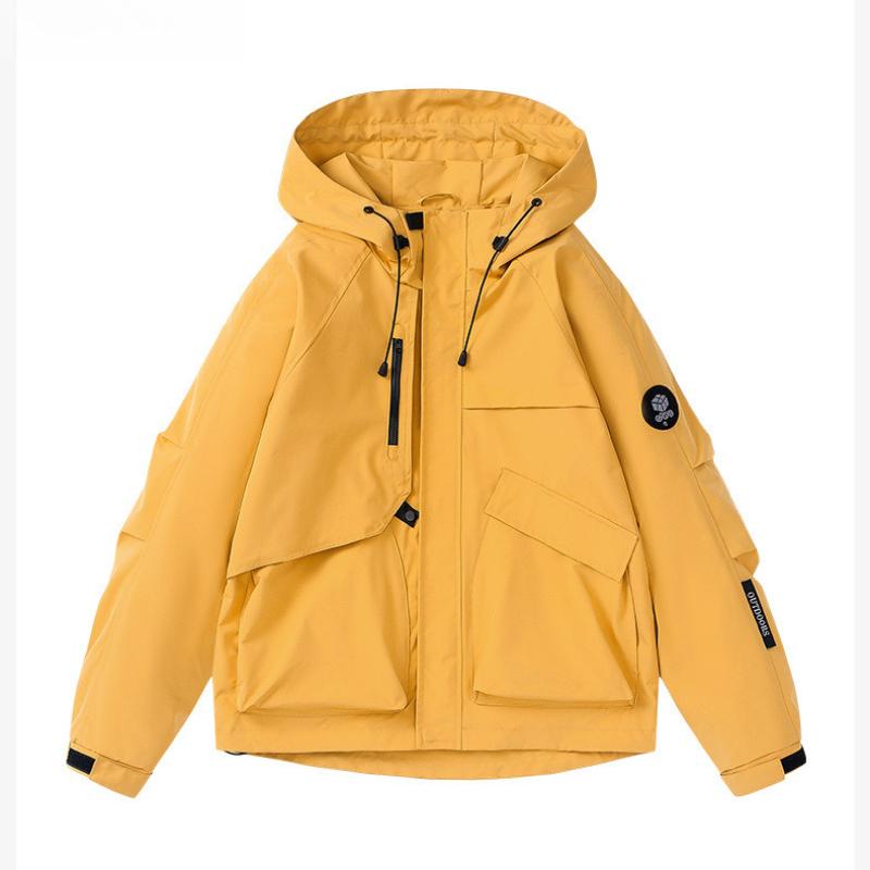 

Новый уличный походный костюм с капюшоном для пары, водонепроницаемая многофункциональная куртка 3XL жёлтый