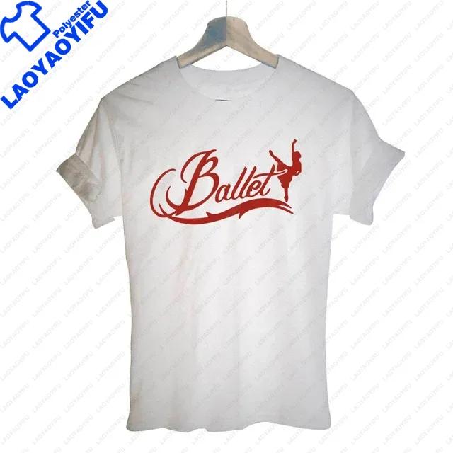 Ballet Dancer Harajuku T Shirt Funny Tshirt Unisex Clothing Casual Tops Tees Female Tshirt Harajuku Cute Casual Lady