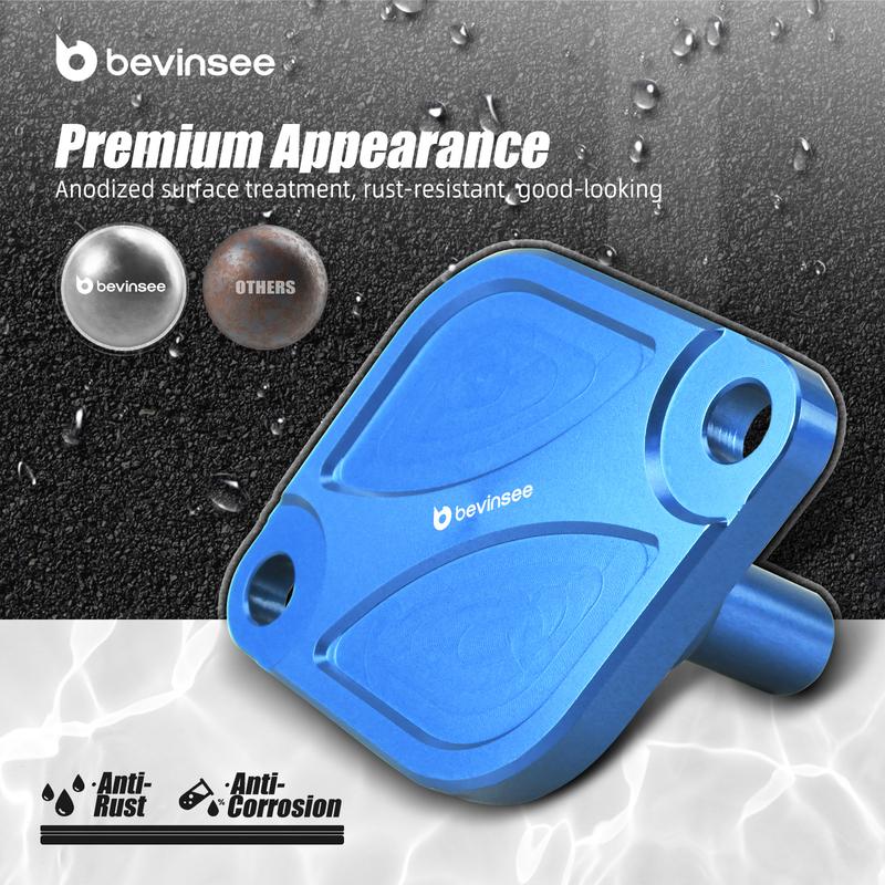 BEVINSEE Oil Thermostat Housing Lid Cover & Plugs for BMW E60 E90 E92 E93 E82 F10 F30 F36 F12 F20 F22 M2 F84 M3 F80 M4 F82/F83