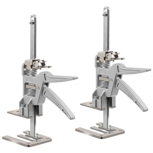 Samcos Jack Stands, Set of 2, Maximum Load Capacity 200kg, Adjuster with Ruler, Labor-Saving Arm, Hand Lifting Equipment, Multi-Function Furniture Mov