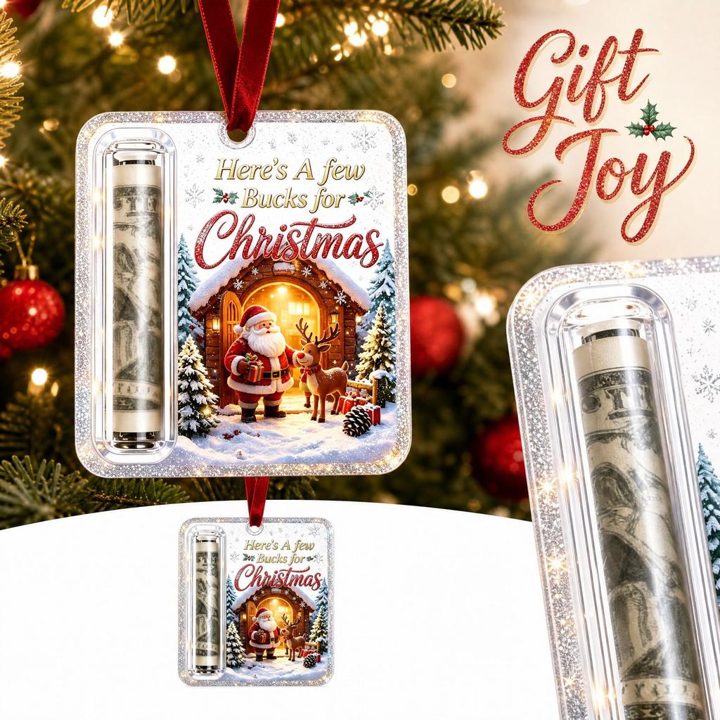 Christmas Tree Ornament Holder Gift, Creative Holiday Hanging Decoration for Family