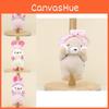 Adorable Pink Bunny Plush Keychain Cute 4-inch Soft Stuffed Animal Toy For Kids