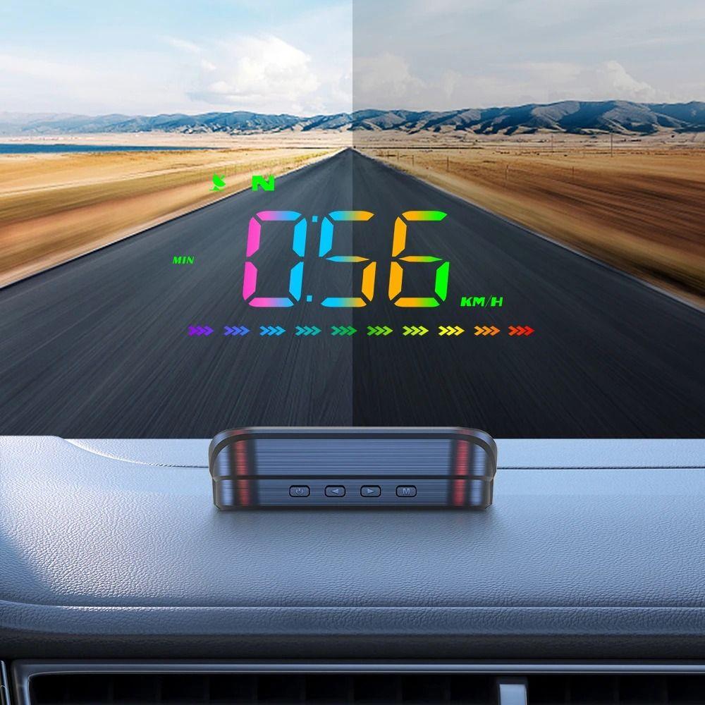 Universal Car Head Up Display HUD GPS Digital Speedometer Windshield Projector  Speed Meter