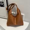 Large capacity tote bag fashionable versatile solid color temperament handbag bag underarm bag shoulder bag commuter women's bag