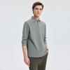 SEPTWOLVES Men's Brushed Waffle Long Sleeve Polo Shirt