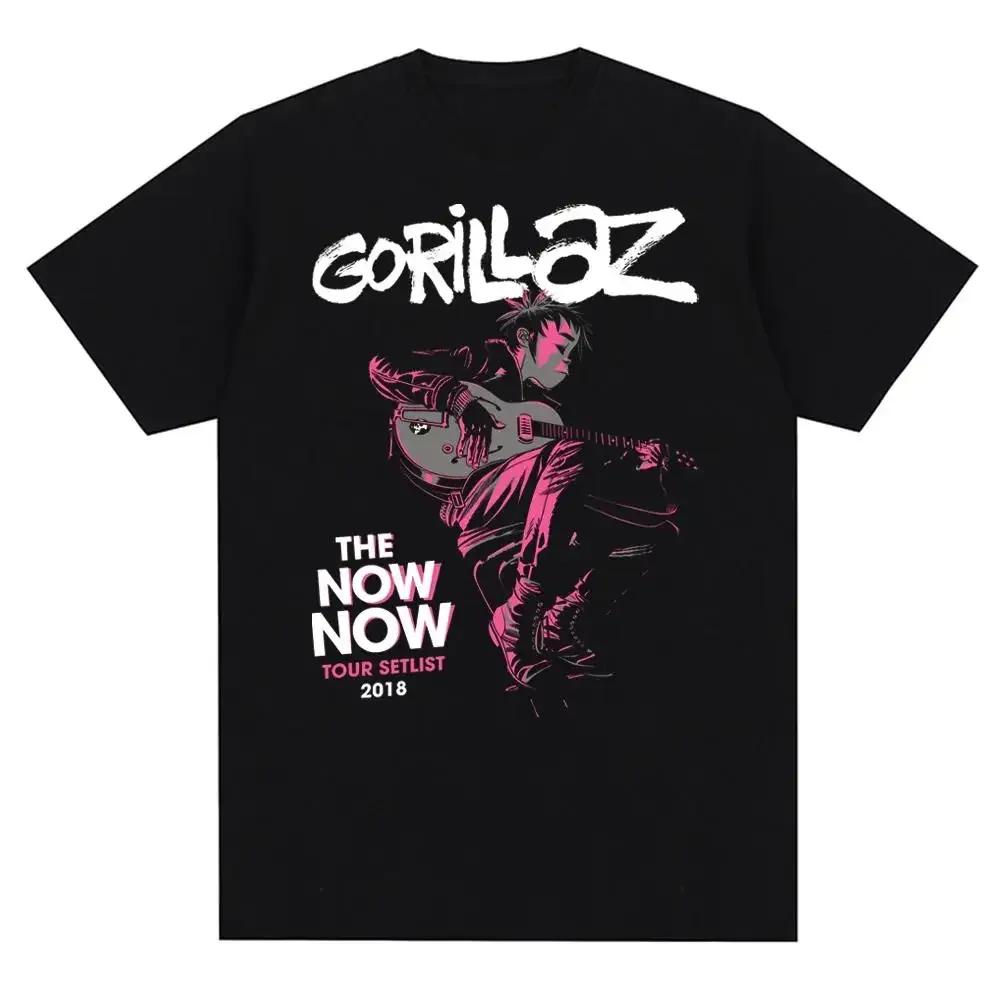 Music Band Gorillazs Punk Rock Print T Shirt 90s Casual Fashion Short Sleeve Plus Size T Shirt Unisex Graphic T Shirts