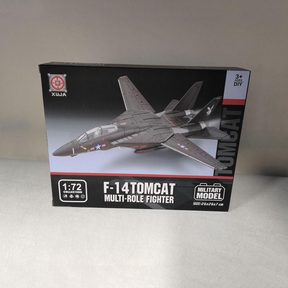 NEW F-14 Fighter 1/72 Scale 3D DIY Military Aircraft Model Black ABS Plastic Plane Collection Airplane Model Aviation Gift
