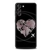 Fashion Planes World Map Travel Phone Case For Samsung Galaxy S24 S23 Ultra S22 S21 S20 FE 5G S10 S10E S9 Plus S8 Soft Cover
