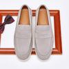 Mocassini da Uomo Stile Britannico Pelle Scamosciata Slip-On Scarpe Casual da Uomo Comodi Mocassini da Guida