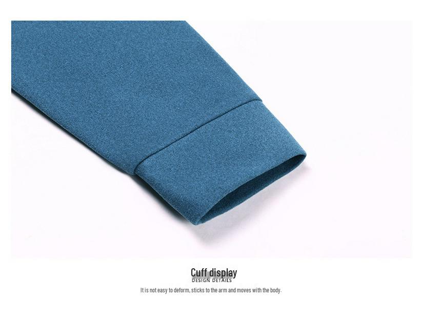 Herr Mellantjock Dubbelsidig Tysk Sammet Långärmad Tröja