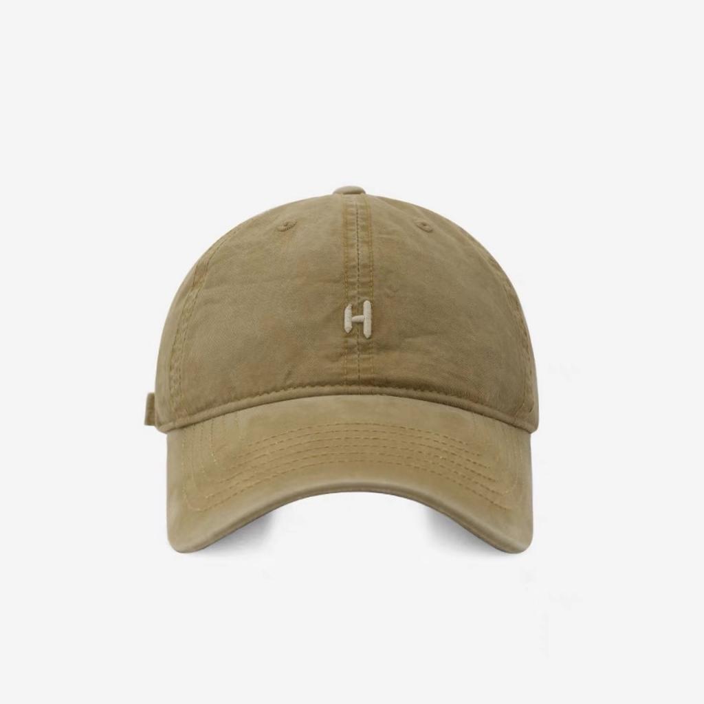 Simple and Fashionable H-letter Embroidered Baseball Cap for Both Men and Women  Summer Korean Version  Versatile Soft Top Duck Tongue