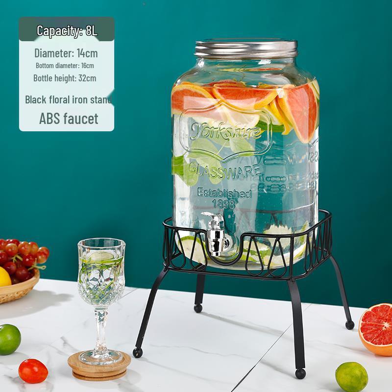 Cola Beverage Bucket with Faucet - Ideal for Lemon Juice, Fruit Tea, Cocktails, and Cold Water