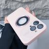Titanium Alloy Texture Lens Protection Case For iPhone 17 16 15 14 Plus 13 12 Pro Max High-end Magnetic Simple for Magsafe Cover