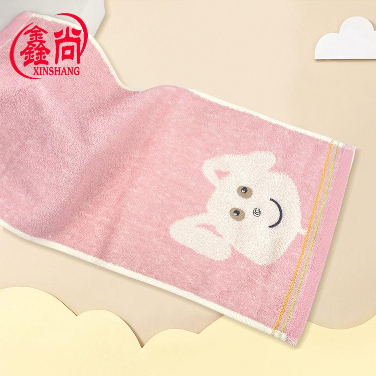 

Мультяшный щенок детское полотенце домашнее чистое хлопковое мягкое впитывающее детское полотенце для мытья лица полотенце для рук 25*50 розовый