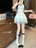 Women's 2026 Ballet Style Lace Trimmed High-Waisted Summer Layered Fluffy Short Skirt