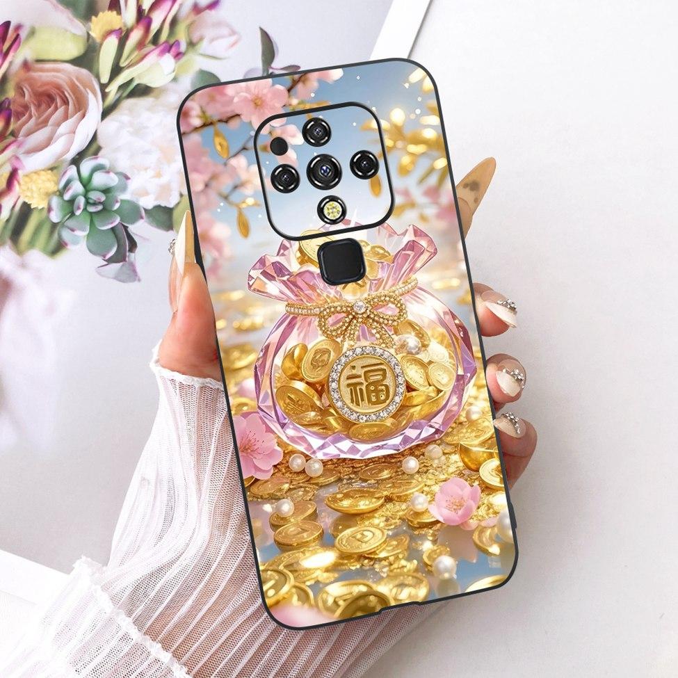 For Tecno Camon 16 CE7 CE7j CE9h Case For Tecno Camon 16 Pro Cover Cute Cat Fashion Butterfly Painted Casing