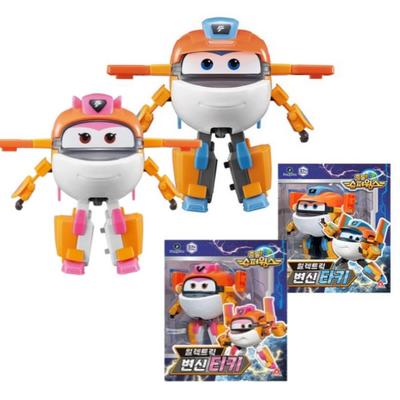 Super Wings Tiki Taki Robot Set Elektrický Transformující Dětský Dárek Sběratelský Hra Korejský