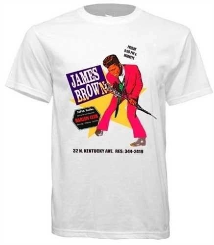 Classic White T-Shirt - James Brown Men and Women S-4XL Cotton SE431 S разноцветный