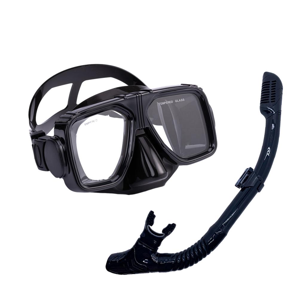 Taucherbrille für Erwachsene mit großen Gläsern, Anti-UV, Anti-Beschlag, mit innovativem Trocknungsventil und Atemrohr für ein komfortables Unterwassererlebnis