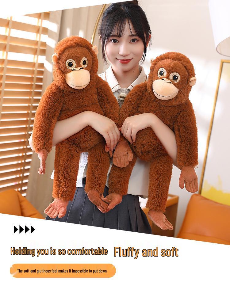 Long-Armed Gorilla Plush Toy - Soothing Monkey Hug Pillow