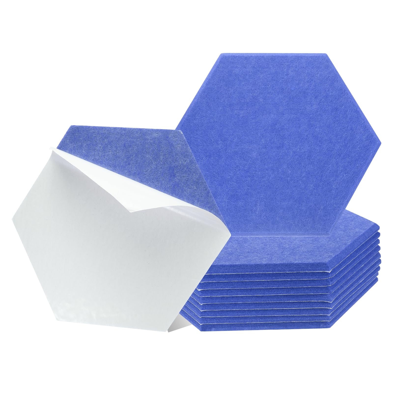 

uxcell 12-Piece Self-Adhesive Acoustic Panels, 12 x 10 x 0.4 , High-Density Soundproof Padding, Hexagonal Soundproof Absorbent Panels with