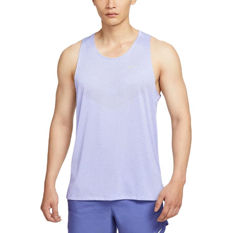 

Nike Logo Round Neck Vest Men Tops Purple HV5211-057 M