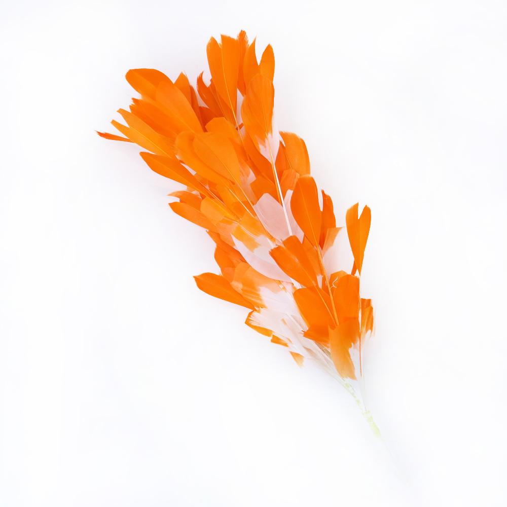 Beautiful 1PCS Roster Goose Turkey Feather Crafts for DIY Feather Headpiece HeadBands for Women 1920's Decoratiev Plumes Flower