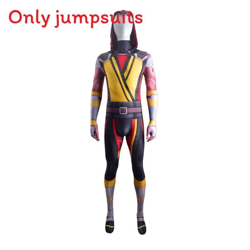 

Mortal Kombat Scorpioncosplay Costume With Lycra Fabric For Game Fans Men S