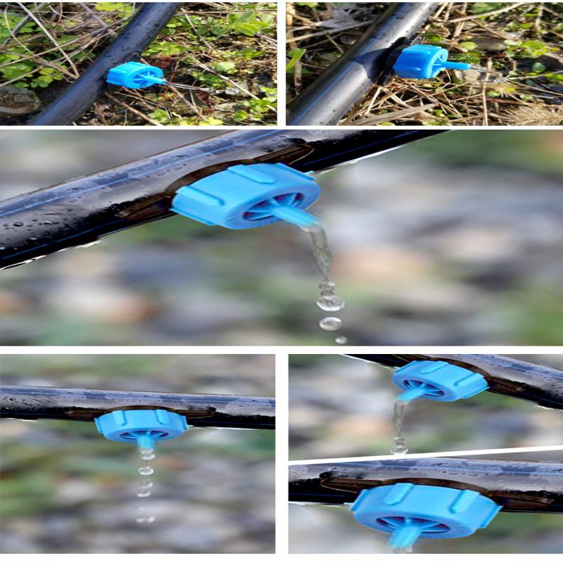 30Pcs Pressure Compensating Drip Emitters Micro Connectors 2L/4L/8L Premium Drippers Garden Irrigation System