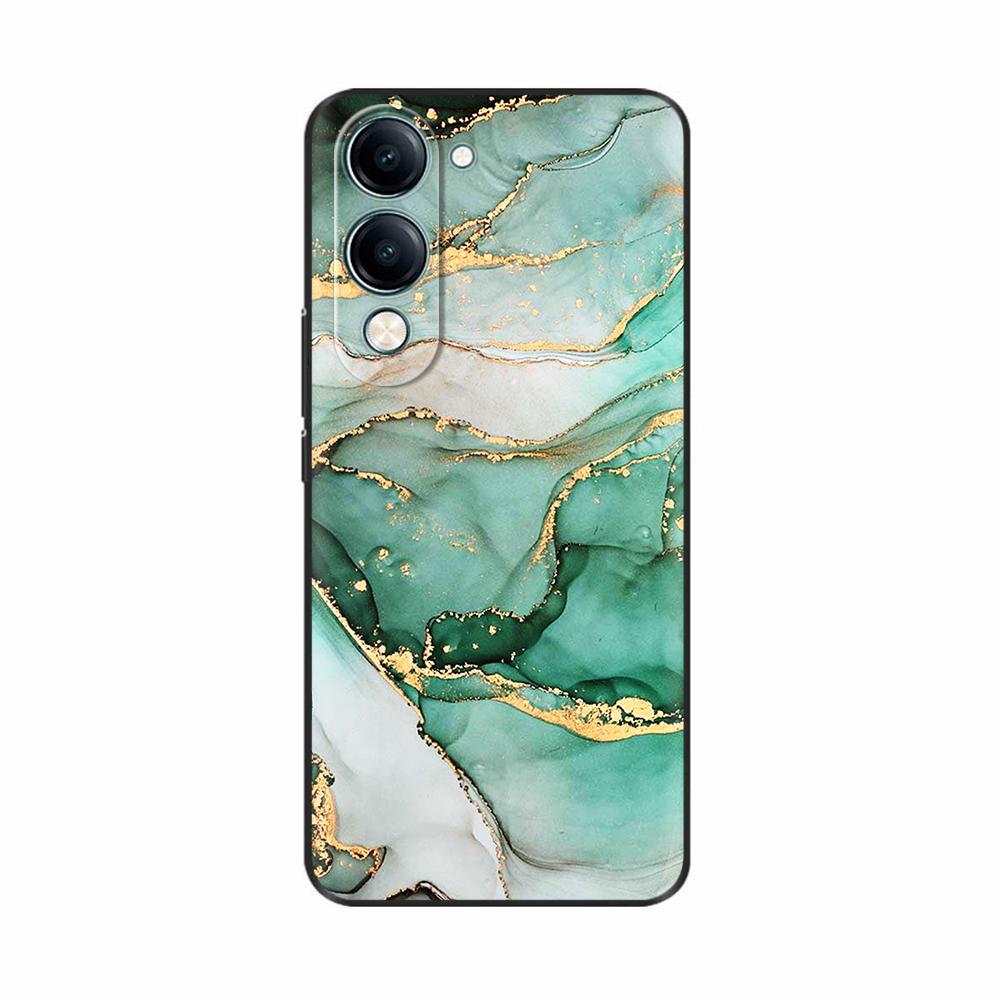 For Vivo Y19 5G Case Cool Painting Soft TPU Covers Black Silicone Back Cover for Vivo Y19 5G Y 19 Phone Cases Cartoon Fundas