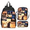 Printed Backpack Set 3-Piece Cartoon Movie Themed School Bag for Kids