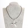 Starfish Pendant Necklace Beach Choker Jewelry Bohemian Wax Rope Chain Necklace