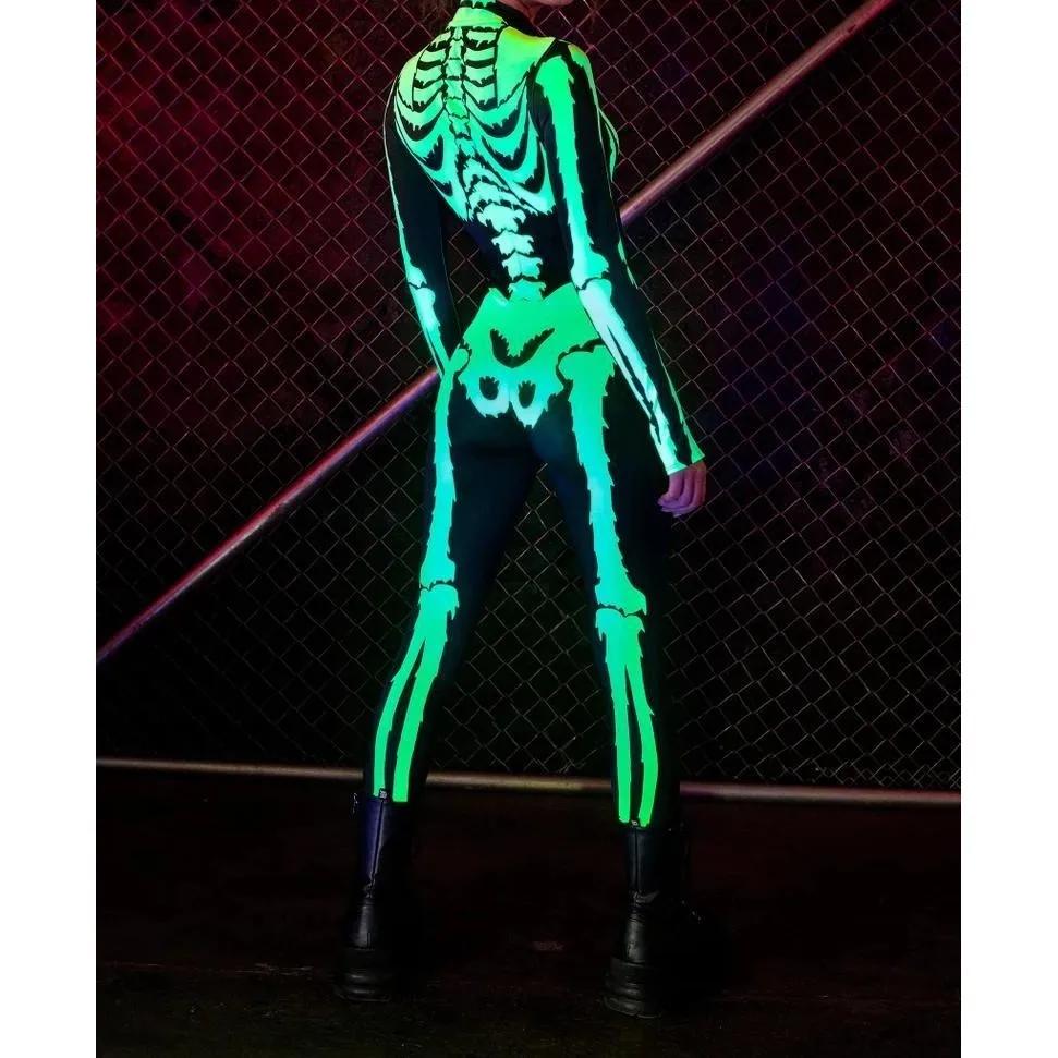 3D Digitaltrykk Sceneopptreden Kostymer Voksne Halloween-arrangementer Karneval Temafest Cosplay Antrekk Latespill Jumpsuit