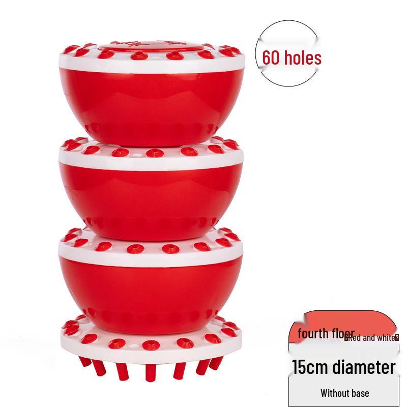 Multifunctional Display Stand for Candied Hawthorn, Cotton Candy & Potato Tower with Plastic Stick Holder