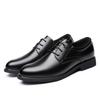 Fashion Lace-Up Men Casual Dress Shoes Men's Fashion Fashion Oxford Shoes Comfortable Male Leather Flats Classic Men Shoes for Wedding