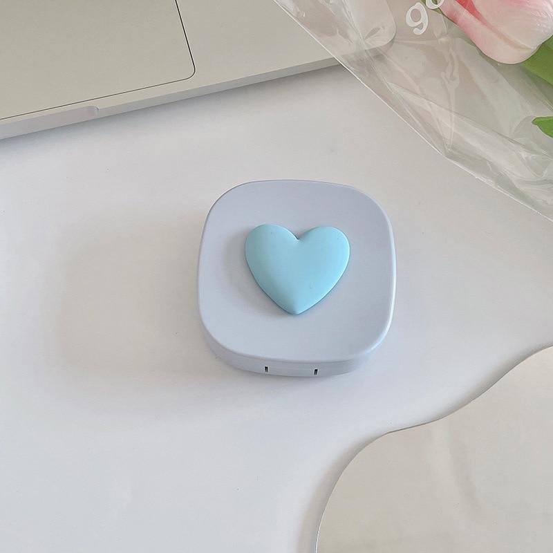 

Цукерковий одноколірний футляр для контактних лінз Кольорова пластикова коробка для контактних лінз Портативна коробка для зберігання контактних лінз Міні-коробка для догляду 6.5*6.5*2cm