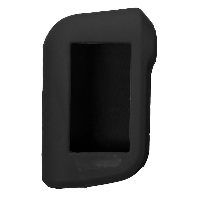 

Силиконовый чехол для автомобильного ключа Starline A93 A63 русская версия двухсторонний ЖК-пульт дистанционного управления автомобильной сигнализацией брелок чехол#270408 чёрный