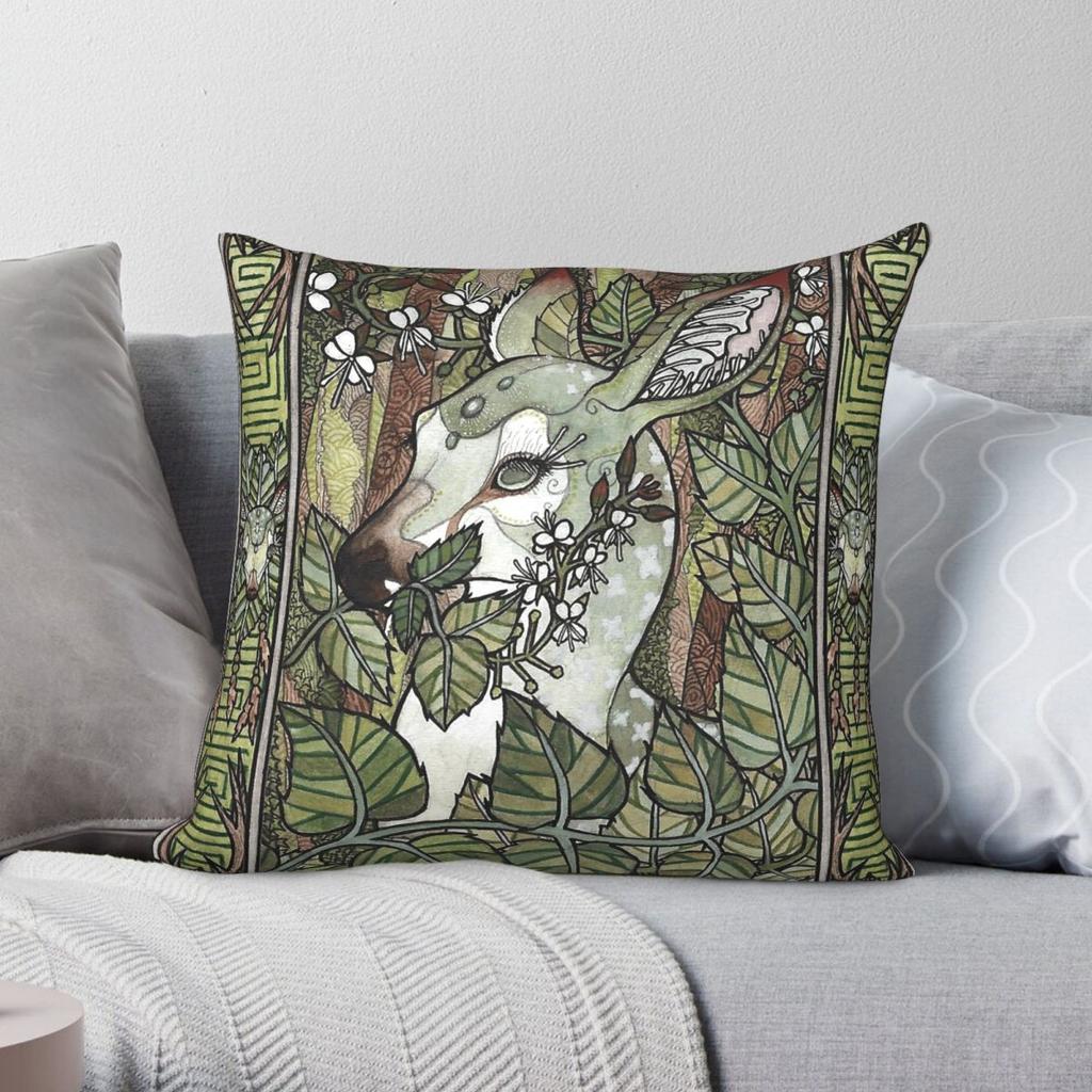 Enchanters Nightshade Spirit Square Pillowcase Polyester Linen Velvet Creative Decorative Pillow Case Sofa Seater Cushion Case