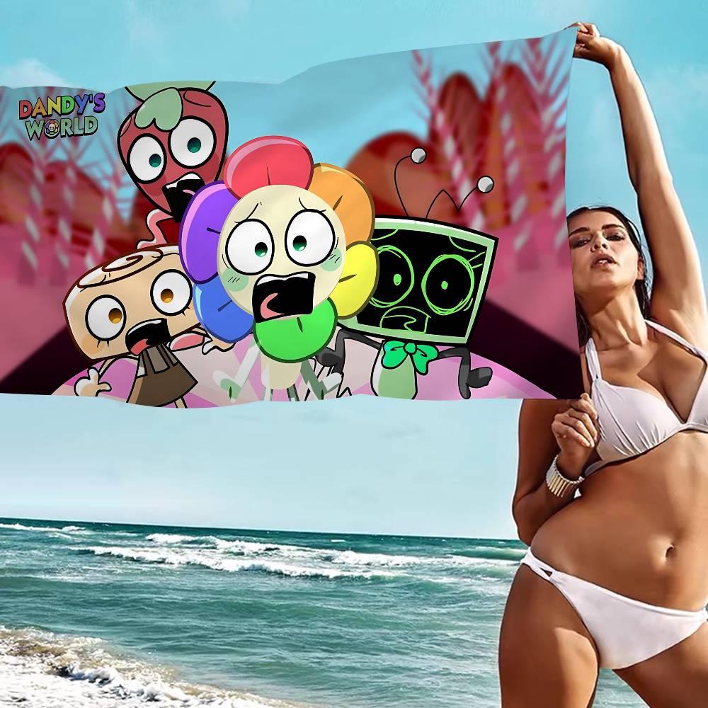 D-Dandys WorldS Cartoon Badetuch Mikrofaser Weich Wasserabsorbierend Atmungsaktiv Für Mädchen Kinder Dekorative Cartoon Strandtuch