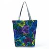 High Capacity Shoulder Bag Shopping Bags Bright Colors Floral Print Handbag Casual Travel Multi Functional Beach Bag Commuting Tote Bag