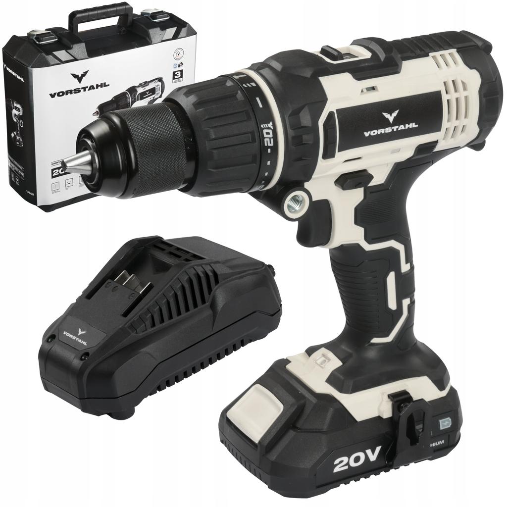 Cordless Impact Drill Driver 50Nm Battery 1x 2Ah Vorstahl Case
