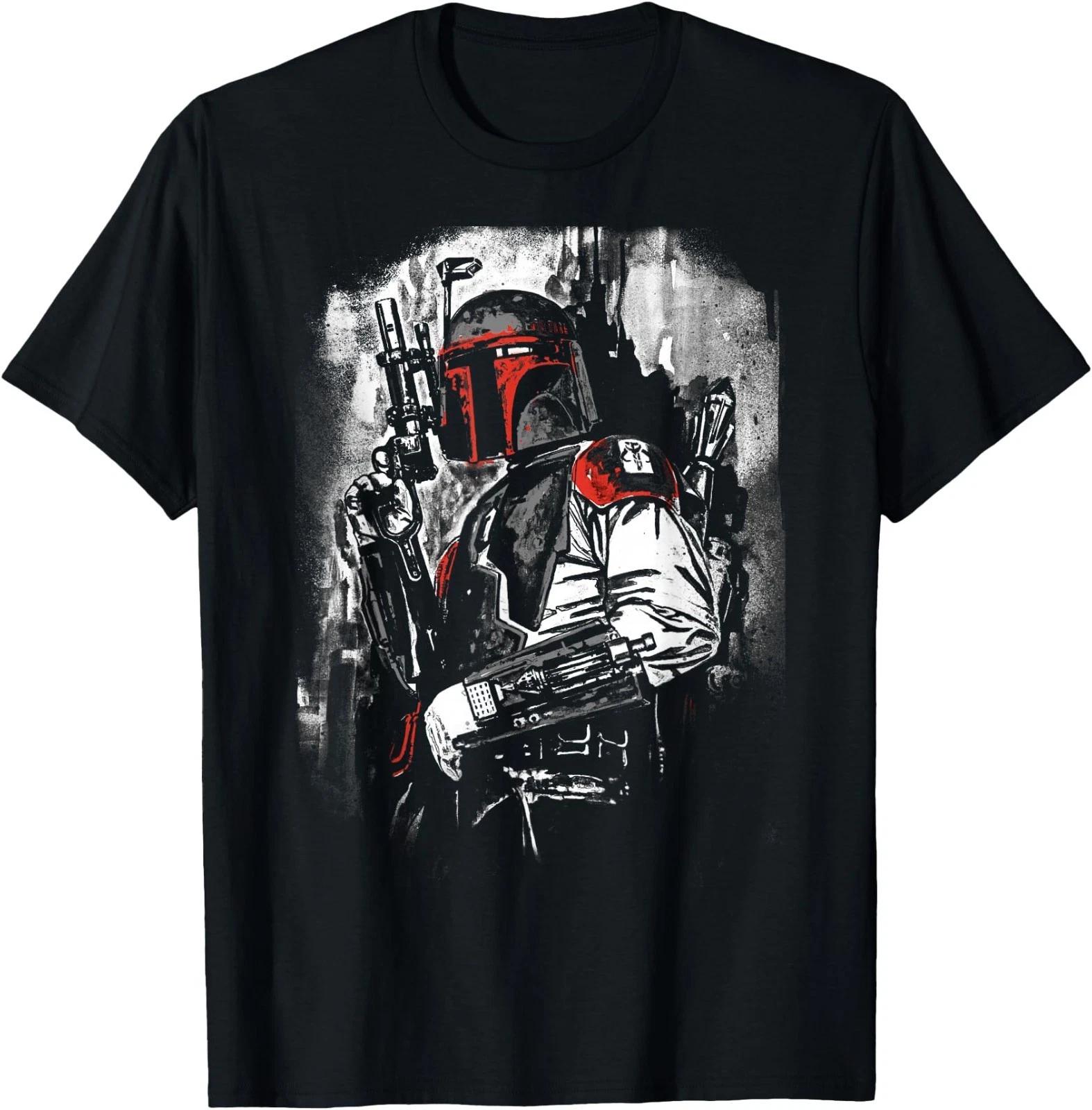 Star Wars Boba Fett Stare Down Graphic T-Shirt T-Shirt 4XL