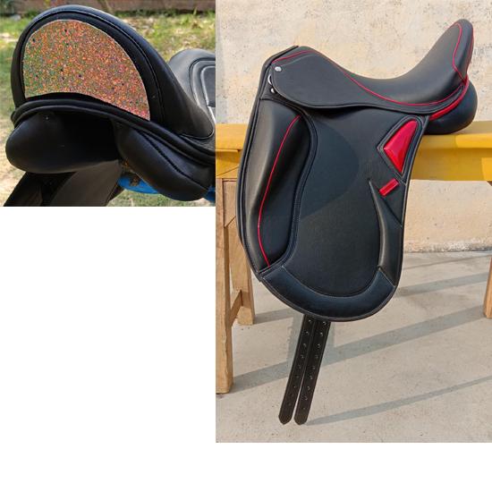 Leather Dressage Monoflap Saddle with Changeable Gullets – Elegant Cantle Design