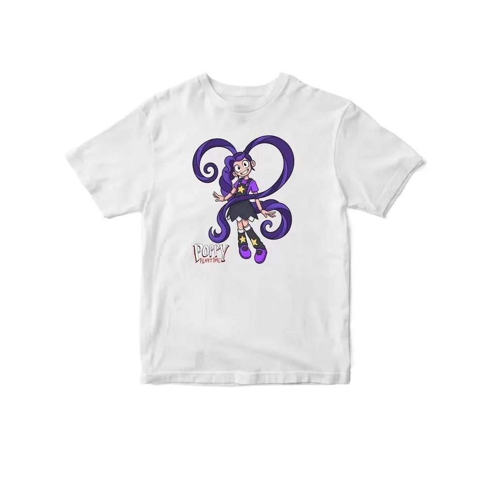 T-shirt Casual in Cotone a Maniche Corte Stampata Lily Lovebraids per Bambine