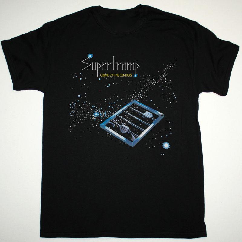 Crime Of The Century Supertramp Band Black T-Shirt Cotton BT241 Unisex T-Shirt M