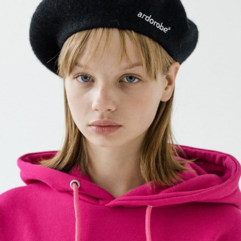 

Береты из шерсти с вышивкой логотипа ARDOROBE AAC193002-BK FREE