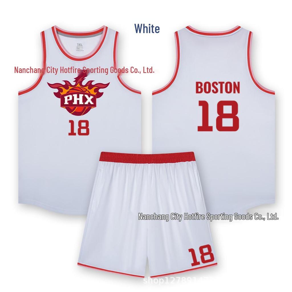 Customized Quick-Dry Basketball Uniform Set - Breathable Jerseys for Children & Adults, Men & Women Team Sports