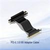 Desktop PC PCI-E 3.0 8X Right-Angle Extension Cable for Network Card Adapter