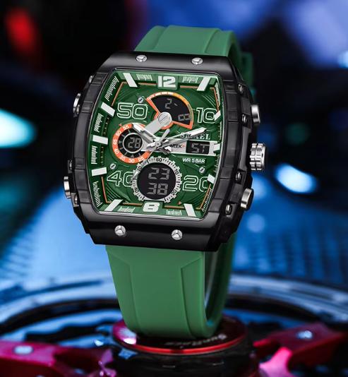 SMAEL 8109 New Fashion Design Analog-Digital Waterproof Sports Chrono Watch Square Case with Luminous Feature 2026