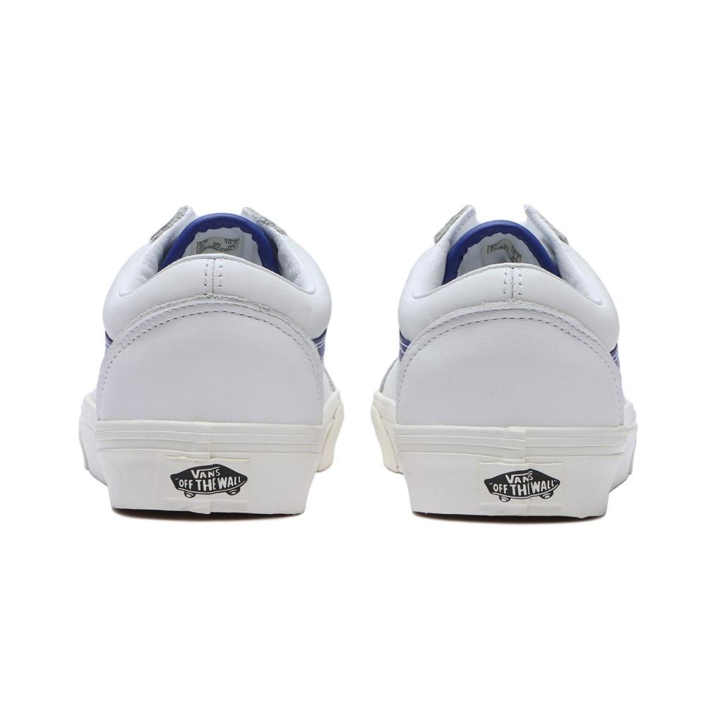 Vans Old School Vn0007ntz5d Leather Wht Blu
